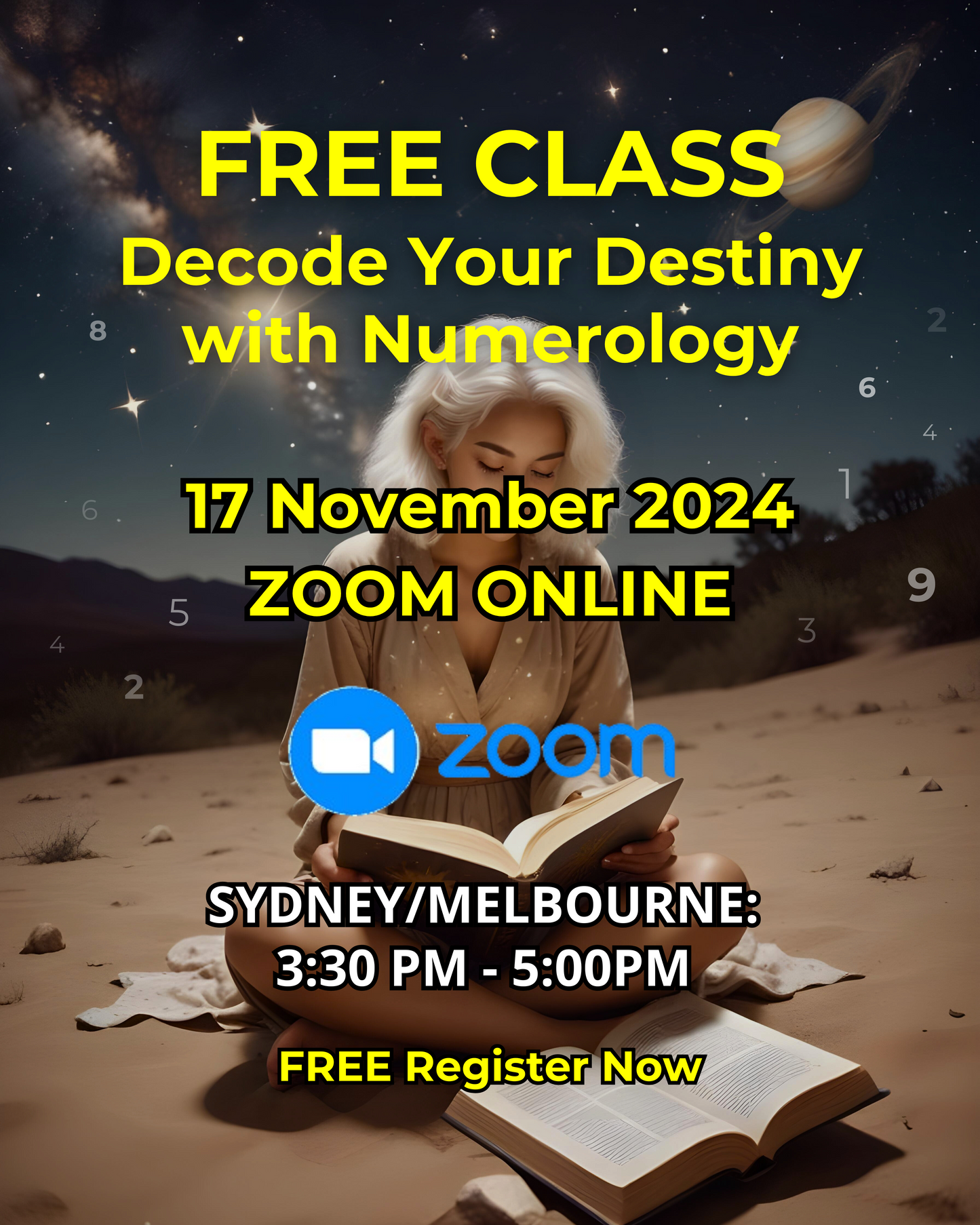 Decode Your Destiny with Numerology (FREE Online Class) 17/11/2024